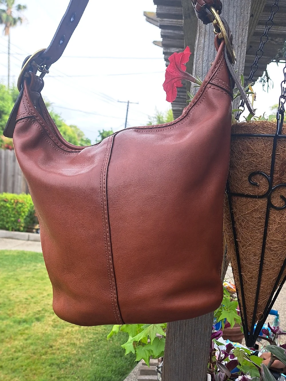 Coach Bleecker Tattersall Duffle Bucket Bag 2007 Clean N Stunning - Picture 6 of 16